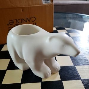 Yankee Candle Polar bear tea light holder